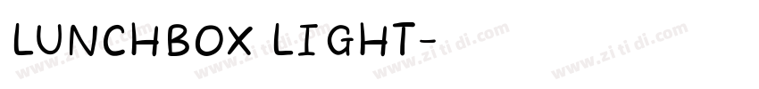 LunchBox Light字体转换